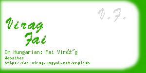 virag fai business card